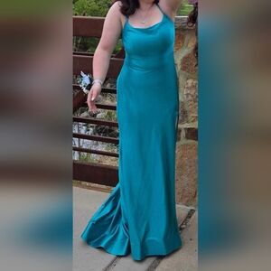 Turquoise formal dress